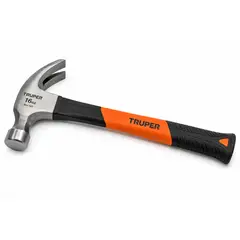 Truper - Martillo de uña 16 oz mango fibra de vidrio profesional
