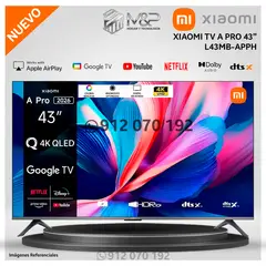 XIAOMI - Televisor A Pro 43" Pulg. QLED 4K UHD Smart TV L43MB-APPH - Modelo 2026