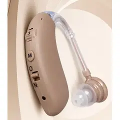 GENERICO - AUDIFONO AURICULAR PARA SORDERA SORDO RECARGABLE COLOR PIEL 72 HORAS