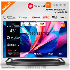 XIAOMI - Televisor A Pro 43" Pulg. QLED 4K UHD Smart TV L43MB-APPH - Modelo 2026
