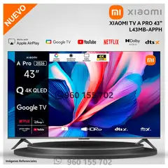XIAOMI - Televisor A Pro 43" Pulg. QLED 4K UHD Smart TV L43MB-APPH - Modelo 2026