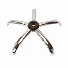 MEGAOFFICE - Base Metálica Cromada para Silla de Oficina Giratoria - Universal Araña 300mm