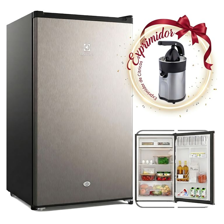 Frigobar 90L Premium Gris ERD090G2HWG +Exprimidor