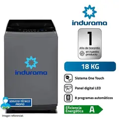 INDURAMA - Lavadora Automática LRI-18DGR 18 KG