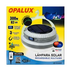 OPALUX - Foco Linterna LED Recargable Portatil 300W