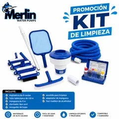 MERLIN - KIT DE LIMPIEZA PARA PISCINA