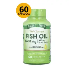 Nature'S Truth - OMEGA 3 FISH OIL 1400MG 60 CAPSULAS BLANDAS SABOR LIMON