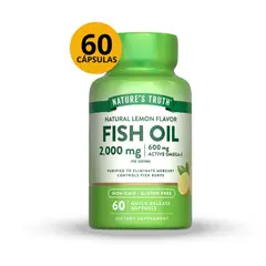 Nature'S Truth - OMEGA 3 FISH OIL 2000MG 60 CAPSULAS BLANDAS SABOR LIMON