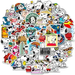 GENERICO - Pack de 50 Stickers Snoopy peanuts
