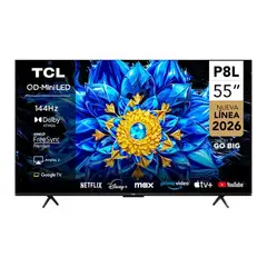 TCL - Televisor 55'' Premium QD-Mini LED Google TV 55P8L Año 2026