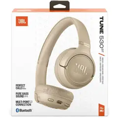 JBL - Tune 530 BT Wireless On-Ear Bluetooth Headphones - Beige