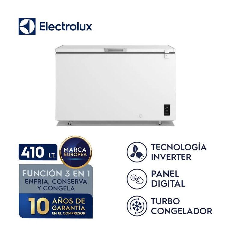 Congeladora Horizontal de 410 Litros Blanco