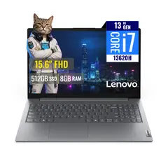 LENOVO - Laptop V15 15.6" FHD, Core i7-13620H, 8GB DDR5, SSD 512GB