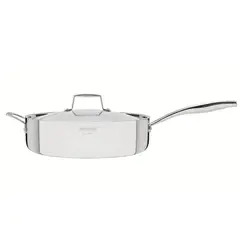 TRAMONTINA - Sartén de Acero Inoxidable Grano 30 cm con Tapa