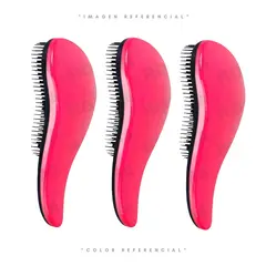 GENERICO - PACK 3 PEINE CEPILLO DESENREDANTE WET BRUSH PRO DETANGLER