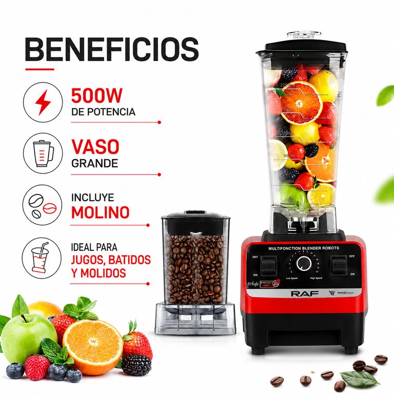 LICUADORA ELÉCTRICA 500W RAF