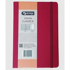 VANTAGE - LIBRETA CLASSICA 14x21 - ROJA