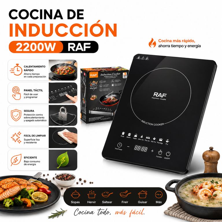 COCINA DE INDUCCIÓN 2200W RAF