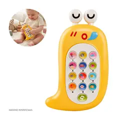 GENERICO - Juguete Celular Musical Interactivo en forma de Caracol para Bebé - Amarillo