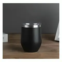 GENERICO - Vaso Térmico Mug Color Mate Black de Acero Inoxidable 350 ml