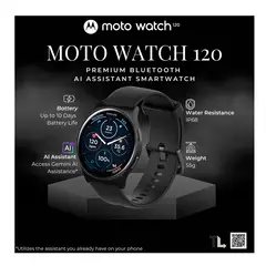 MOTOROLA - Smartwatch MOTO WATCH 120 BT 5.3 CONTESTA LLAMADAS/ IP68/ 100 MODO DEPORTIVOS