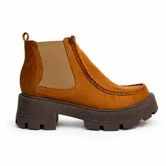 BASHIRA - Botines Anai Camell sueder