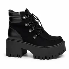BASHIRA - Botines Noah Negro suede