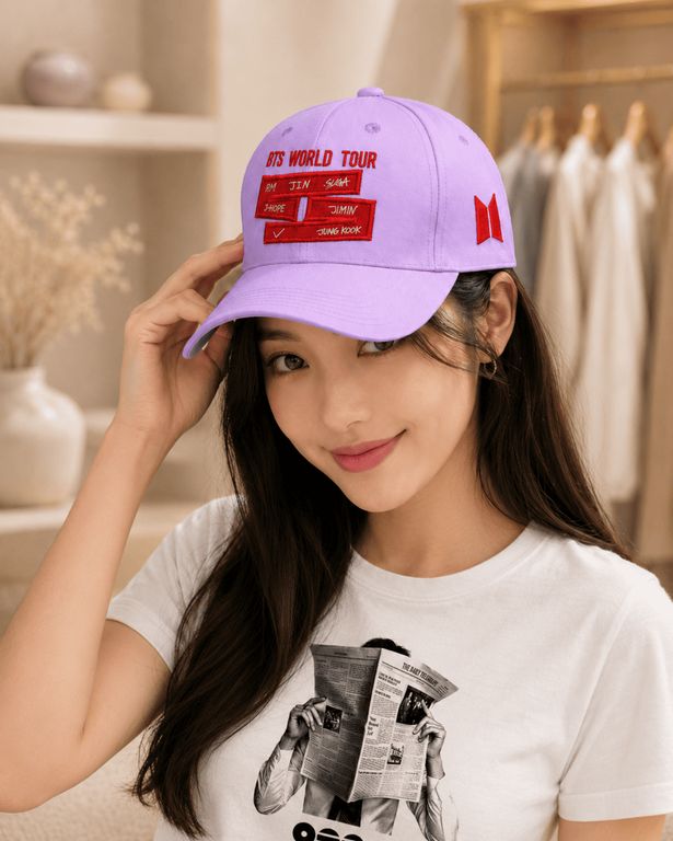 GORRO SOMBRERO DE BTS DE TEMATICA DE K-POP- PARA FANS DE ARMY Y BTS