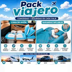 TECNOBABY CON MATEO - Pack viajero (Cama deavión inflable + 2 barandas para cama)