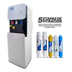 UMA - Dispensador de agua ProWhite Premium con 5 filtros - Purificador de agua