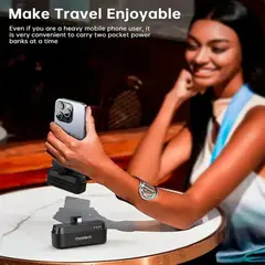 CHOETECH - Mini Power Bank 5000mAh Tipo C PD 20W Carga Rápida B740-CCBK