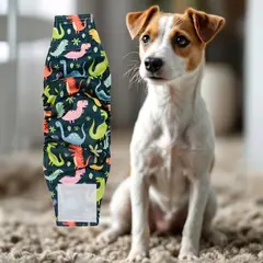 GENERICO - PAÑALES LAVABLES PARA PERROS MACHOS - TALLA S