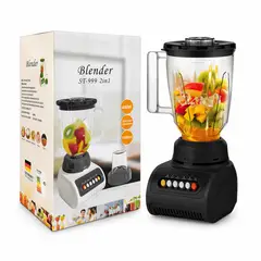 OEM - Licuadora Vaso De Vidrio Blender 1500ml 2 En 1