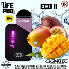 LIFE - VAPER POD ECO II 10K PASSION MANGO