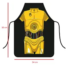 GENERICO - Mandil Delantal de Cocina Temático Diseño C3 Amarillo