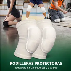 GENERICO - Rodilleras para Baile Deportes Antigolpes Talla L - Color Beige Claro