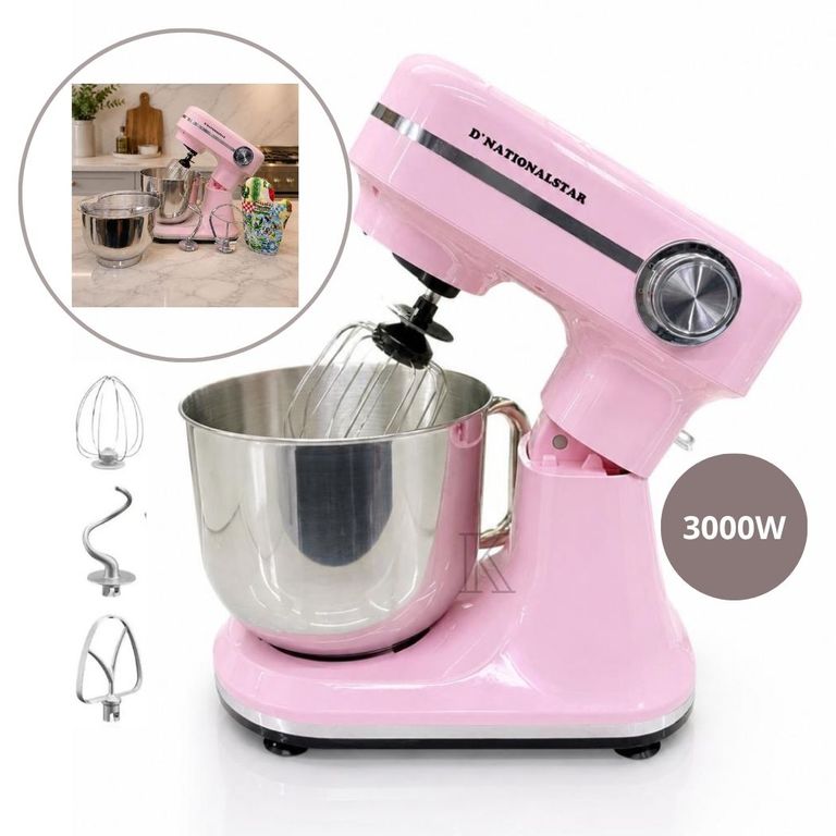 Batidora Planetaria de 3000W D´Nationalstar Rosada