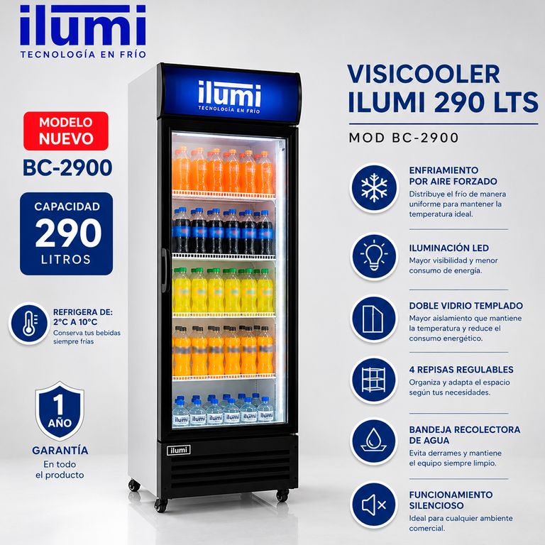VISICOOLER 290 LTS MOD BC-2900 - Blanco