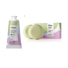 Natura - SET DE CREMA DE MANOS Y JABON DE FLOR DE PERA Y MELISSA