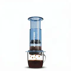 Aeropress - Cafetera Clear Azul
