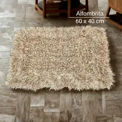 SM - ALFOMBRA FELPUDA 40X60 CM CREMA