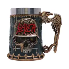 GENERICO - Slayer - Jarro de 16.5cm x 600ml - Skull Tankard - Nemesis Now