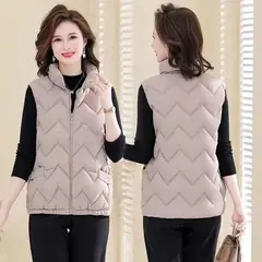 GENERICO - Chaleco Acolchado para Mujer Sin Mangas Casaca Térmica Ligera para Invierno