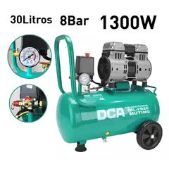 DCA - Compresora 30L Oil-Free 1300W 2850MIN 8BAR 78LMIN - AQE130030L