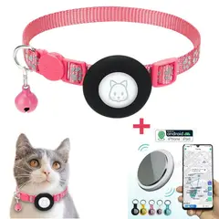 GENERICO - COLLAR REFLECTANTE PARA AIRTAG MAS GPS PARA MASCOTAS