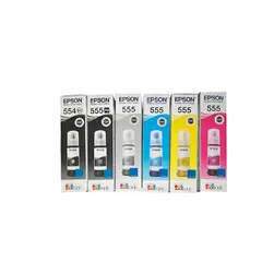 EPSON - KIT DE TINTAS 6 COLORES ORIGINALES T554 Y T555 L8160/L8180