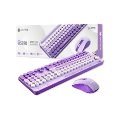 ANTRYX - KIT WS970 PURPLE ASC-WS970PE TECLADO + MOUSE WIRELESS