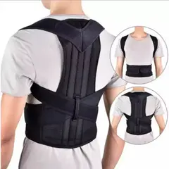 OEM - Corrector de Postura Doble Cinturón Ajustable Con Varillas Talla L