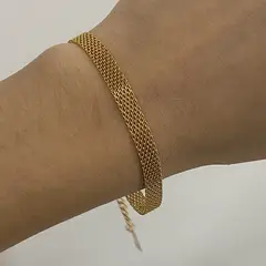 GENERICO - Pulsera Trenzada Multihilo Dorado