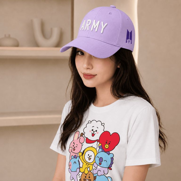 GORRO GORRA DE BTS TEMATICA DE ARMY